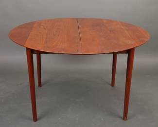 Hans Wegner & Wilhelm Wohlert for Asbjørn Møbler Danish Modern Rosewood Dining table (extra leaf) and 5 chairs