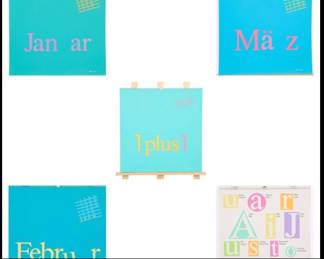 Martina Westenberger Memphis Milano serigrapah calendar