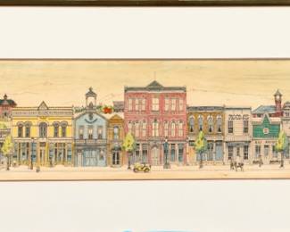 Bob Holloway "Colorado Street" original painting