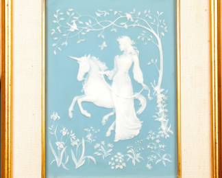 George McMonigle jasper ware plaque