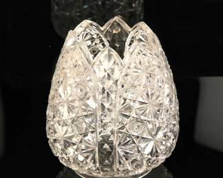 Antique cut crystal lustre