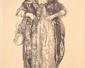 Victorian ink/paper drawing