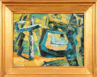 William Allison MCM abstract oil painting