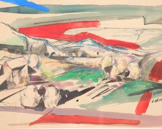 John Von Wicht painting/paper