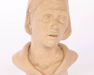 S.E. Maloney terra cotta bust