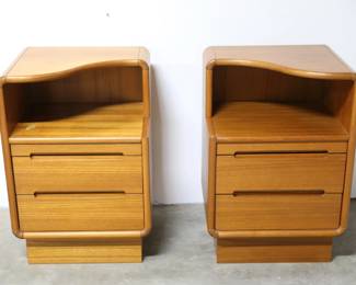 MCM Teak nightstands made by Sun Cabinet Co. 