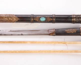 Antique Chinese trousse/ traveling utensil set