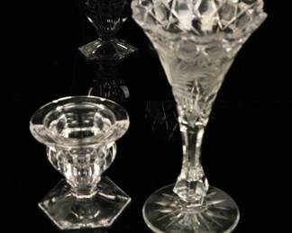 Antique cut crystal group