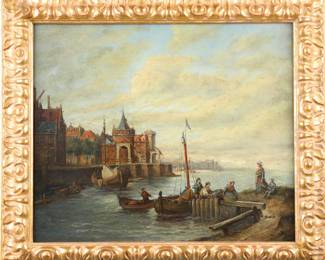 Karl Böheim oil/ canvas painting