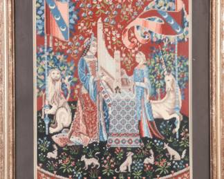 La Dame au Licorne textile art