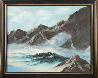 Clary oil/canvas seascape painting