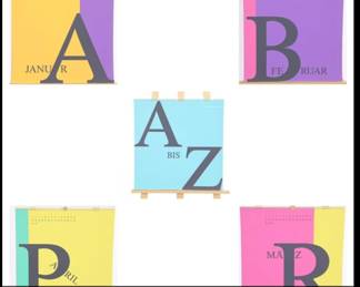 Martina Westenberger Memphis Milano serigrapah calendar