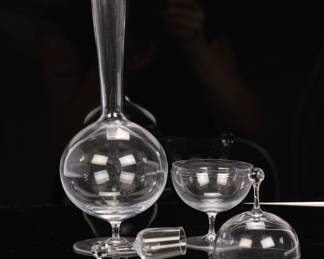 Oswald Haerdtl for Lobmeyr Art Deco "Ambassador" decanter set