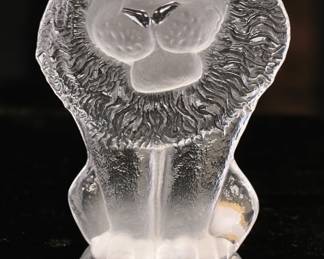 Mats Jonasson for Krona Swedish crystal lion