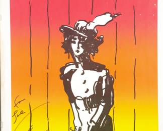 Peter Max Exhibition poster (double pen signed)