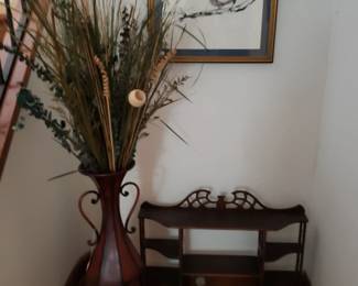 Wall Shelf & Floral Decor