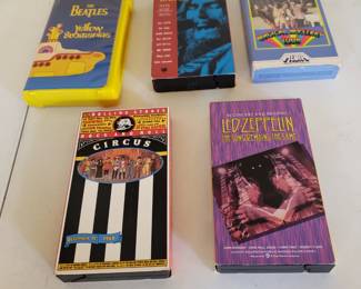 Beatles & Rock VHS Tapes