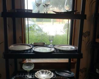 Silver Plate Items & Glassware