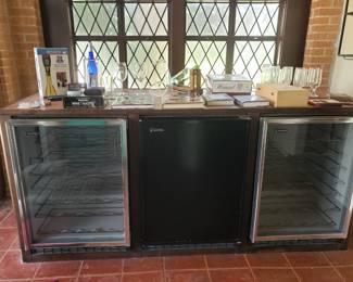 Wine Accessories & Glasses (Cabinet & Coolers are Not For Sale)