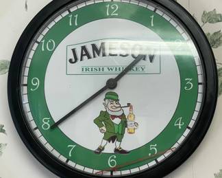 Jameson Irish Whisky clock.
