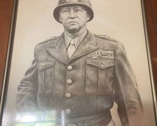 Jody Harmon Signed Print General George S. Patton.