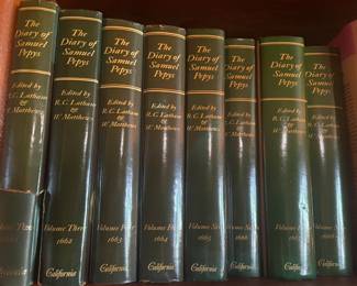 "The Diary of Samuel Pepys" collection of eight books.