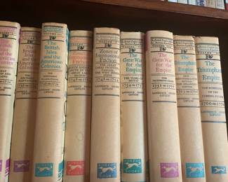 "The British Empire before the American Revolution" collection of nine books.