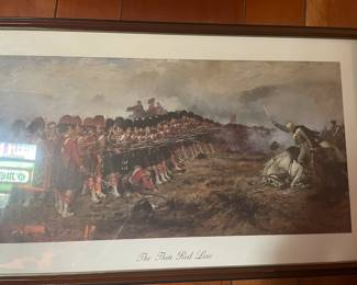 "The Thin Red Line" print by Robert Gibb.