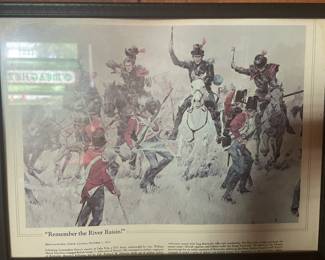 "Remember the River Raisin!" framed print from magazine.