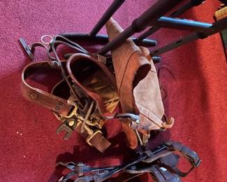 Vintage horse tackle gear.