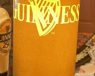 Pair of Guinness lamps.
