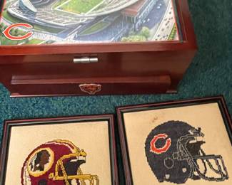 Redskins and Colts vintage items.