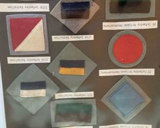 Assorted military pins, buttons, badges, stickers and more!