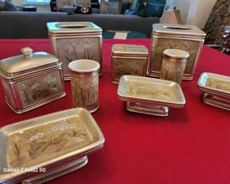 Croscill Bathroom Accessories Orchids And Narcissus