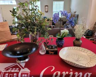 Decorative Bowls And Artificial Plants