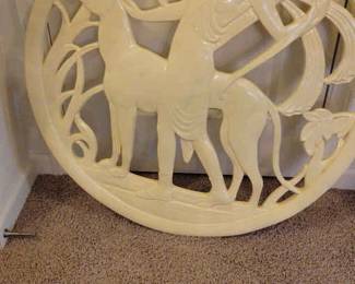 Art Deco Wall Plaque Diana The Huntress 32