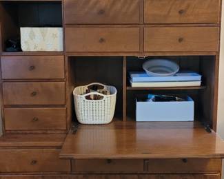 Ethan Allen Baumritter, made in Vermont, maple bookcase desk