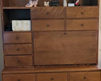 Ethan Allen Baumritter, made in Vermont, maple bookcase desk