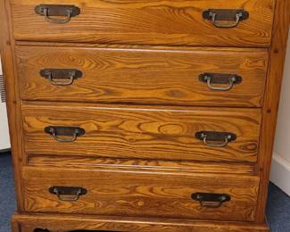 Countryside Golden Oak wood dresser by Link-Taylor, one of two