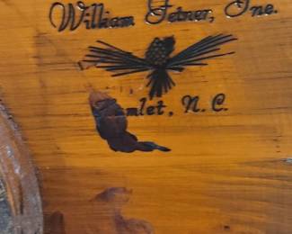 William Fetner, Inc, Hamlet, NC Lazy Susan table