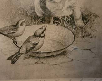 Original German Etching dated 1970