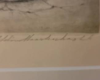 Original German Etching dated 1970