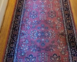 Sarouk runner carpet 12' x 2'8" purchased from Oriental Rugmart from the Williamsburg Pottery in 2004