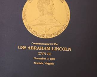 Pamphlet commerating the USS Abraham Lincoln