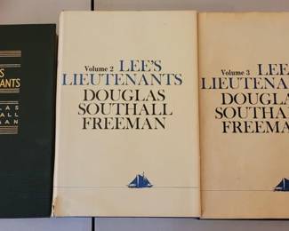 Three Volume Set of Lee's Lieutenants by Douglas Southall Freeman