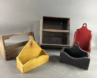 Lot 208 | Vintage Wooden Organizers
