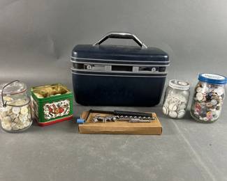 Lot 259 | Vintage Samsonite Case With Key & More
