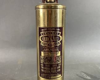 Lot 119 | Vintage Brass Fire Extinguisher
