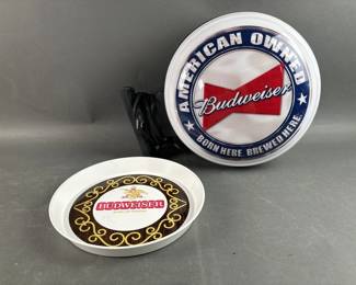 Lot 71 | Budweiser Light-up Sign & Tray
