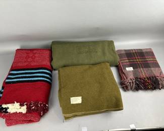 Lot 220 | Vtg Army Blankets & More
